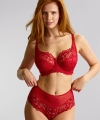 Figi Panache Allure z wysokim stanem koronkowe true red