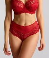 Figi Panache Allure z wysokim stanem koronkowe true red