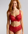 Figi Panache Allure z wysokim stanem koronkowe true red