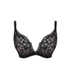 Biustonosz Panache Allure demi plunge miękki czarny