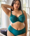 Figi Sculptresse Sophia z wysokim stanem teal blue