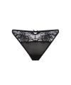 Figi tanga Samanta Mystery M300 koronkowe czarne