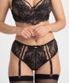 Figi brazyliany Samanta Mystery M400 koronkowe czarne