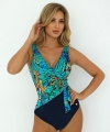 Kostium kąpielowy Self Denpasar 12 jednoczęściowy navy blue