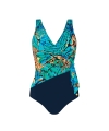 Kostium kąpielowy Self Denpasar 12 jednoczęściowy navy blue