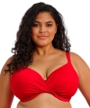 Kostium kąpielowy Elomi Plain Sailing plunge bikini top lava