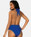 Monokini Feba FL168A/604H jednoczęściowe kwiatowy haft