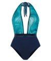 Monokini Feba F168A/928H z siateczki błękitna fala