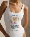 Kostium kąpielowy Ralph Lauren jednoczęściowy biały