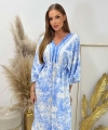Sukienka damska Portofino z wiązaniem blue