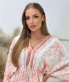 Sukienka damska Portofino z wiązaniem pink