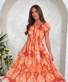 Sukienka damska Valentina hiszpanka orange