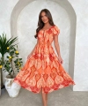 Sukienka damska Valentina hiszpanka orange