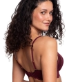 Biustonosz Agio 9361 push-up bordowy
