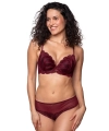 Biustonosz Agio 9361 push-up bordowy
