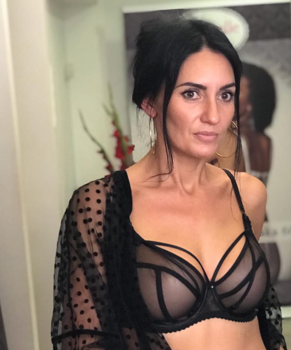 Biustonosz Ewa Michalak SMN Fetysz miękki czarny