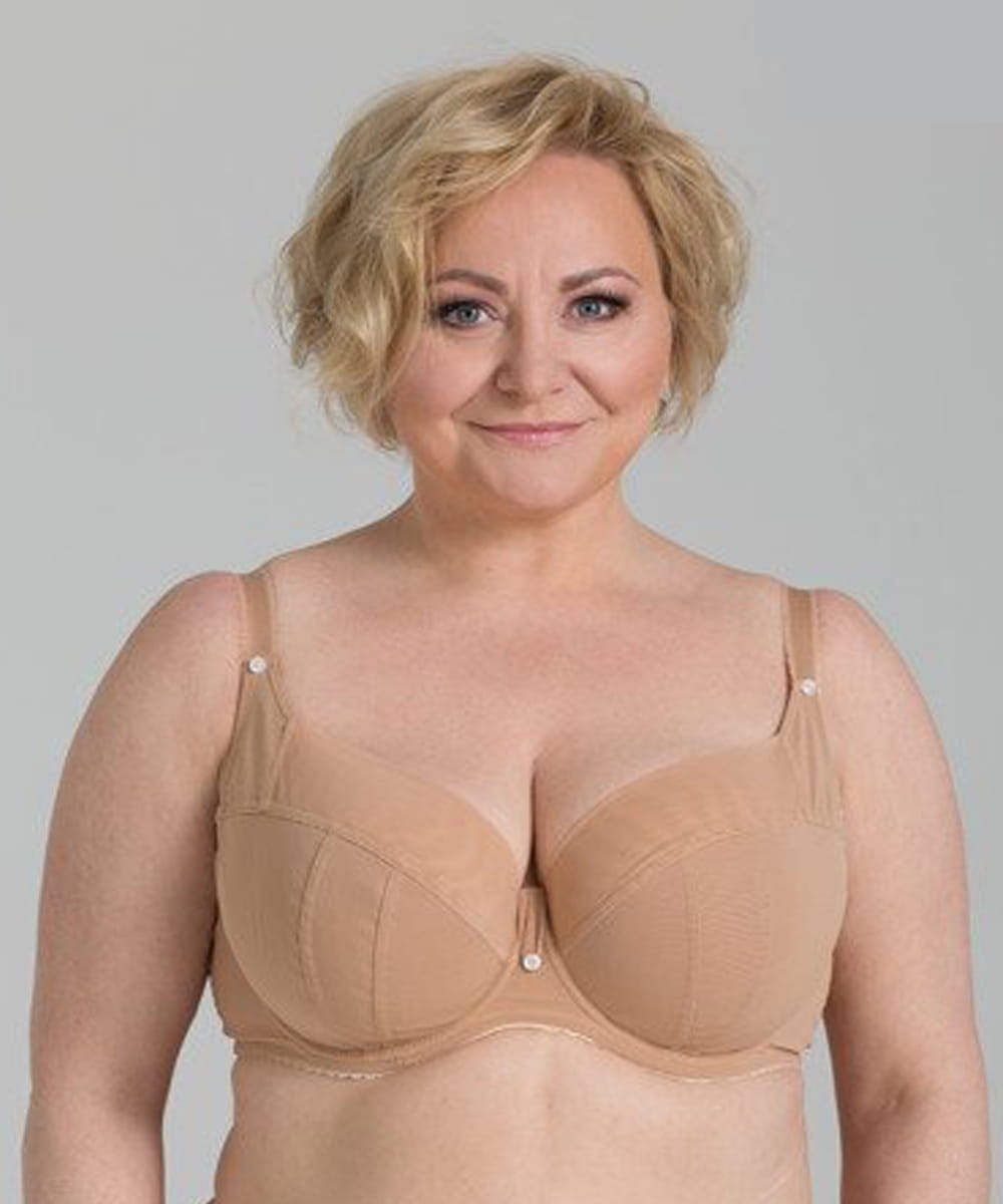 Biustonosz Ewa Michalak Nibynic miękki beżowy