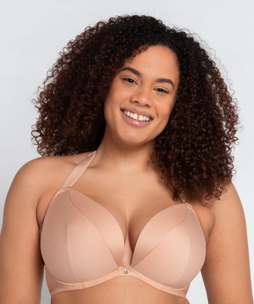 Biustonosz Curvy Kate Super plunge multiway latte
