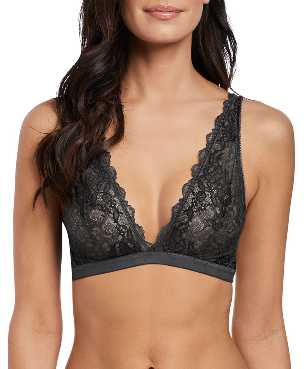 Biustonosz Wacoal Lace perfection bralette charcoal