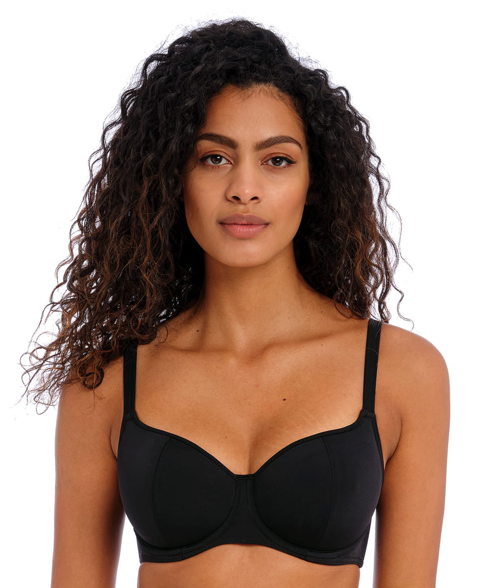 Kostium kąpielowy Freya Jewel cove sweetheart top plain black