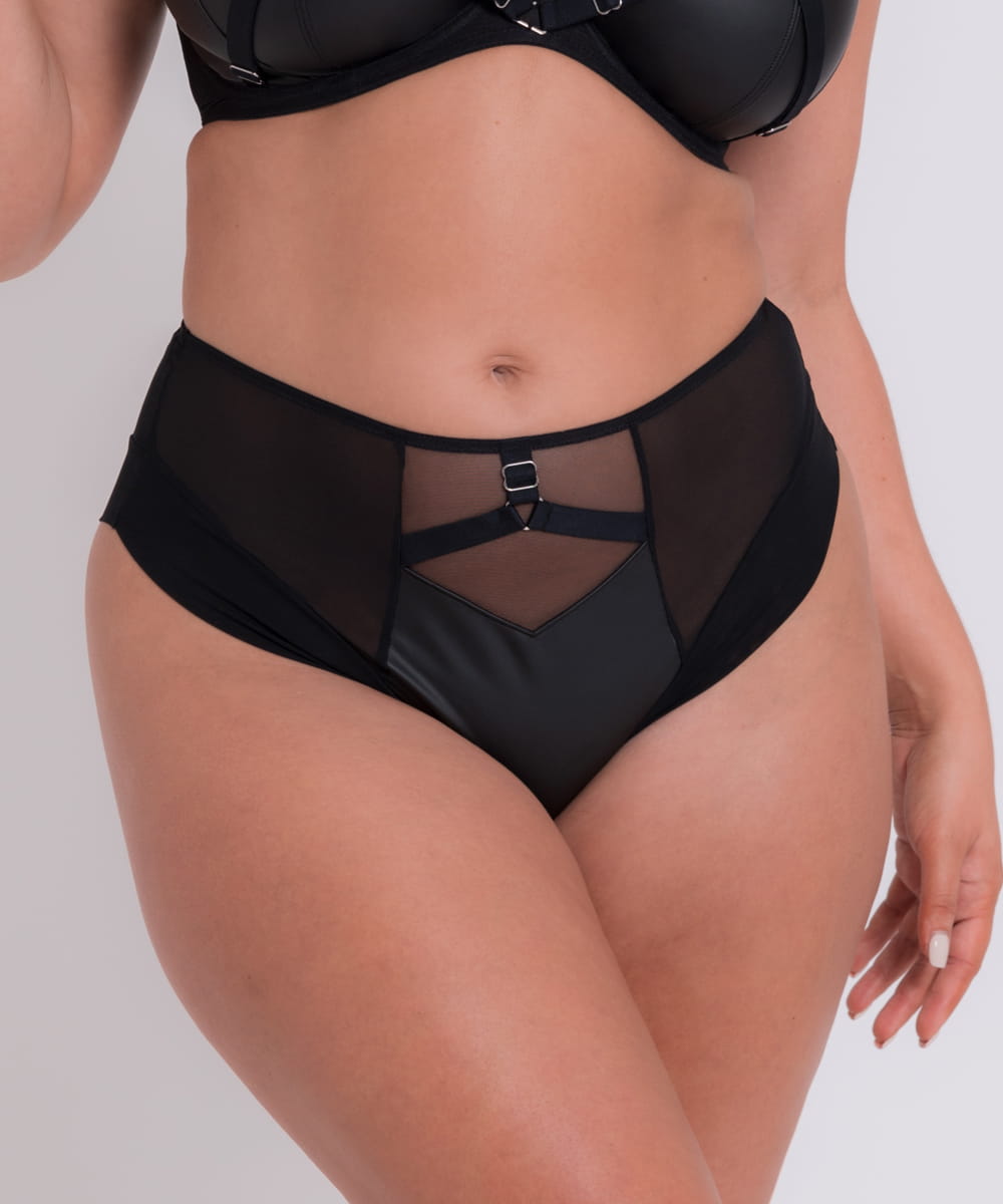 Figi Curvy Kate Enclose z wysokim stanem czarne