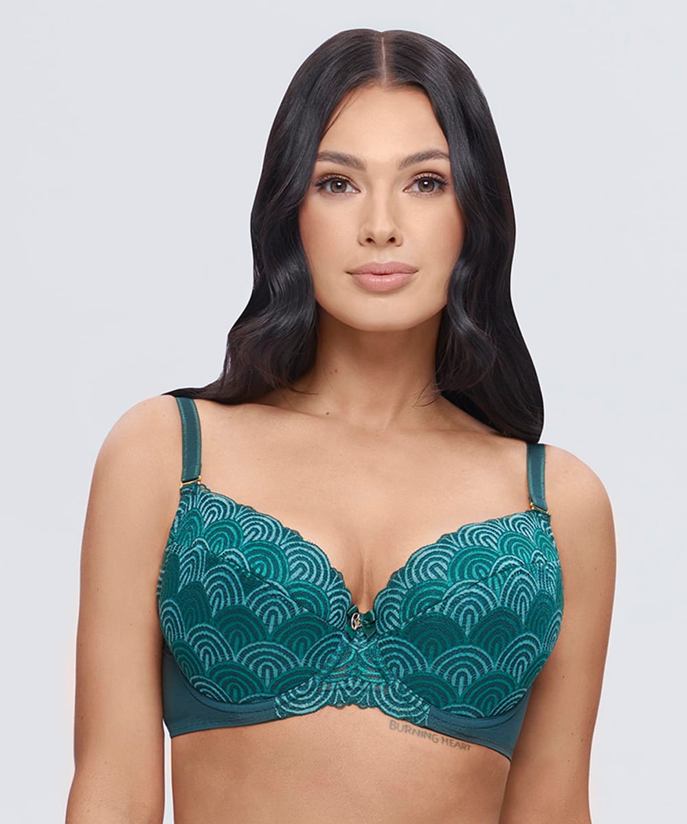 Biustonosz Dalia Melania K40 push-up zielony 