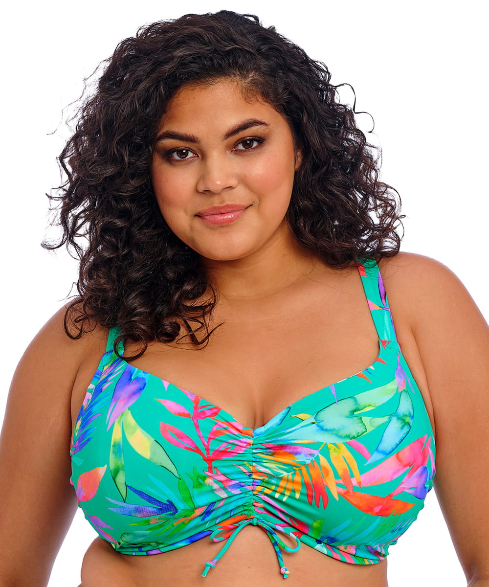Kostium kąpielowy Elomi Toyama UW bikini top miękki jade