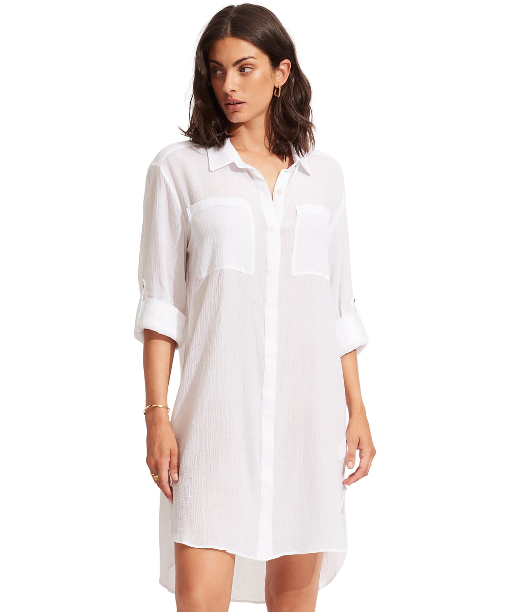 Koszula plażowa Seafolly 53108-CU crinkle twill 