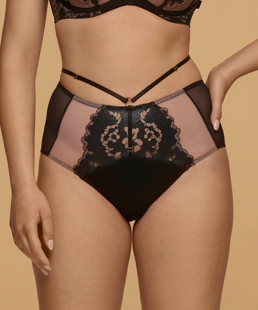 Figi Dalia Winter z wysokim stanem maxi czarne