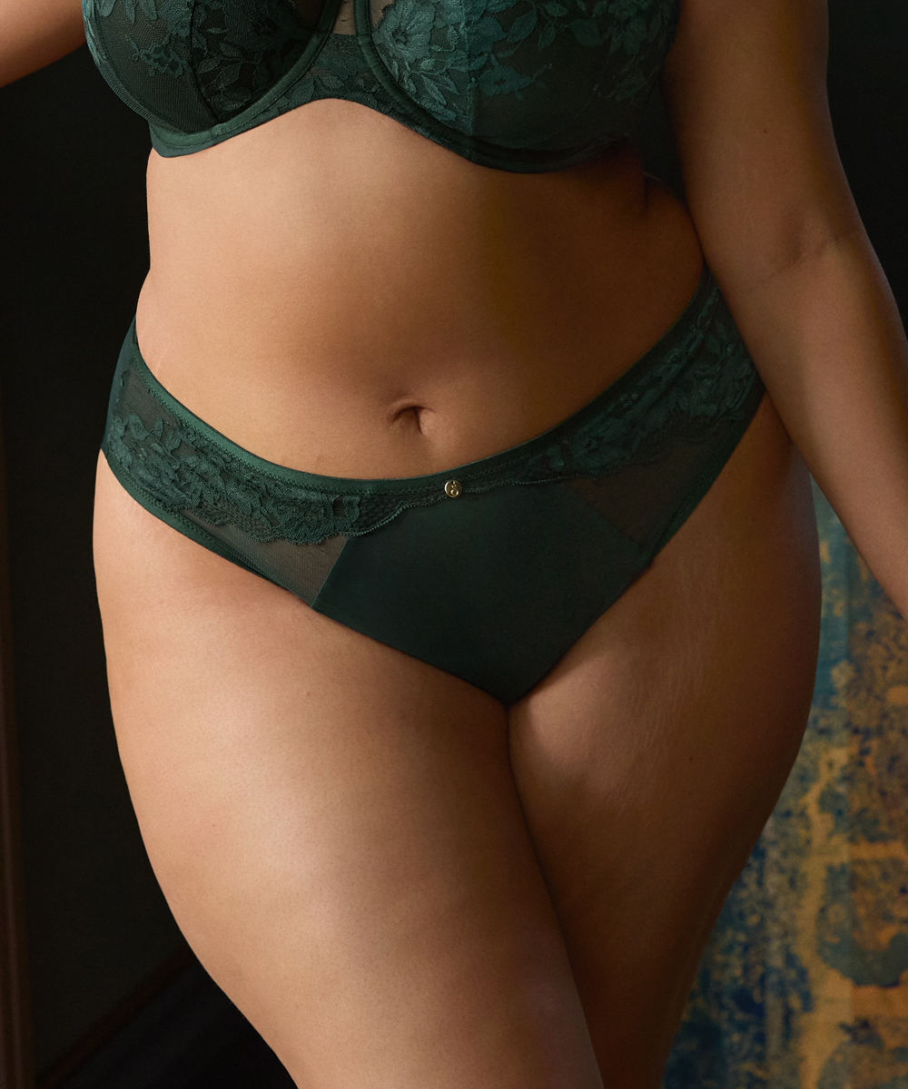 Figi Sculptresse Josephine high leg forest green