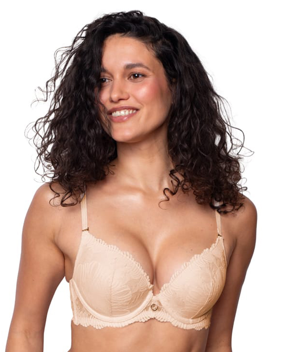 Biustonosz Agio DB-9348 push-up różowy