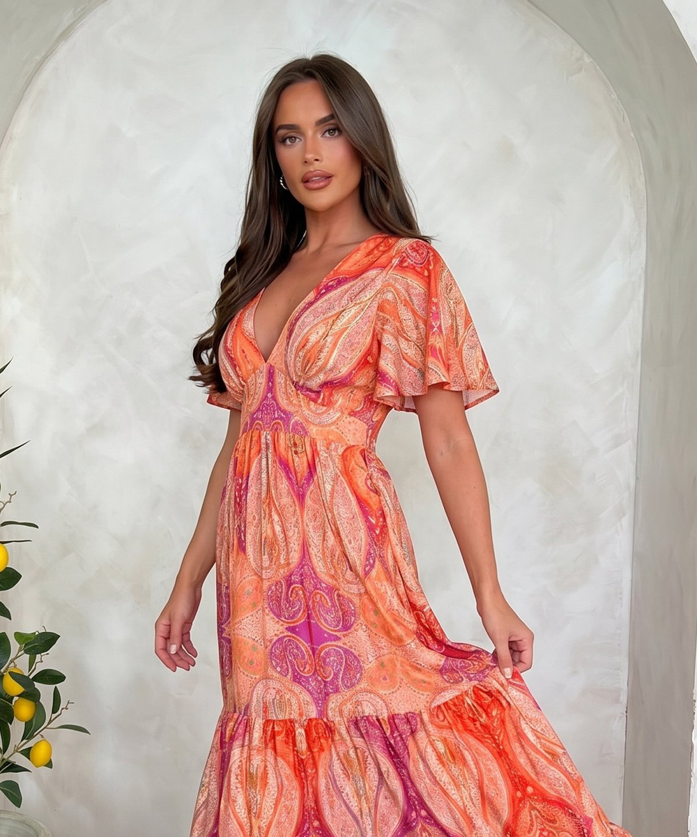 Sukienka damska Isadora maxi red