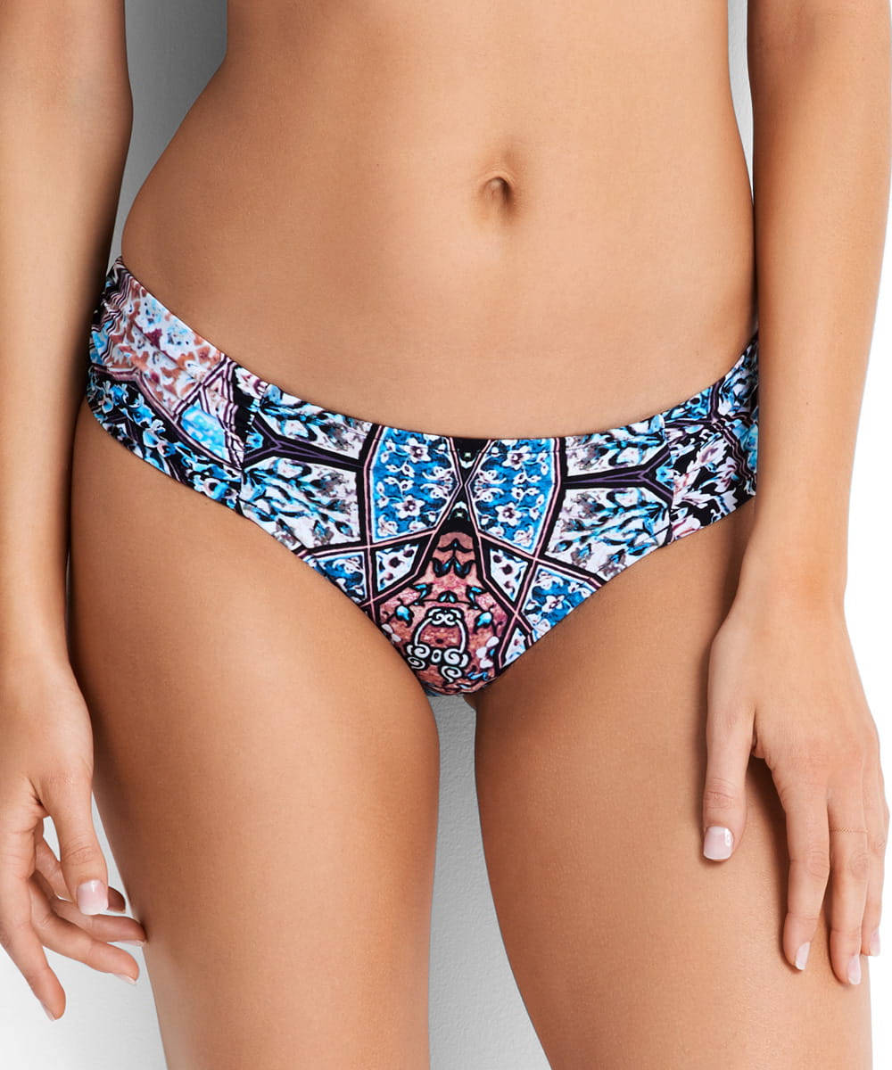 Seafolly Kashmir 40145-019 ruched side retro pant black